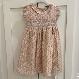 Curipeer Little Girls' Smocked Floral Cotton Dress NTW